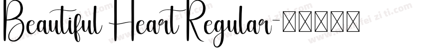 Beautiful Heart Regular字体转换